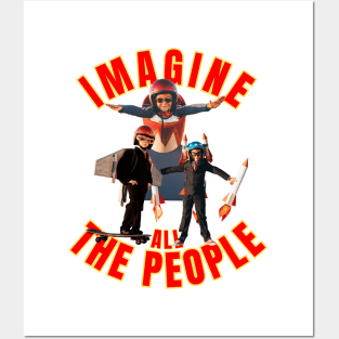 IMAGINE ALL THE PEOPLE Posters and Art